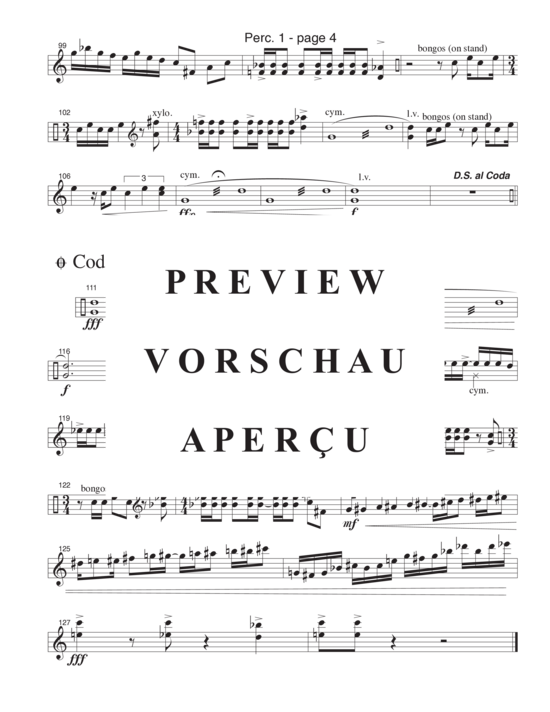 Product gallery: Page 21 of 21 Overture for Percussion , , (4 percussionists)