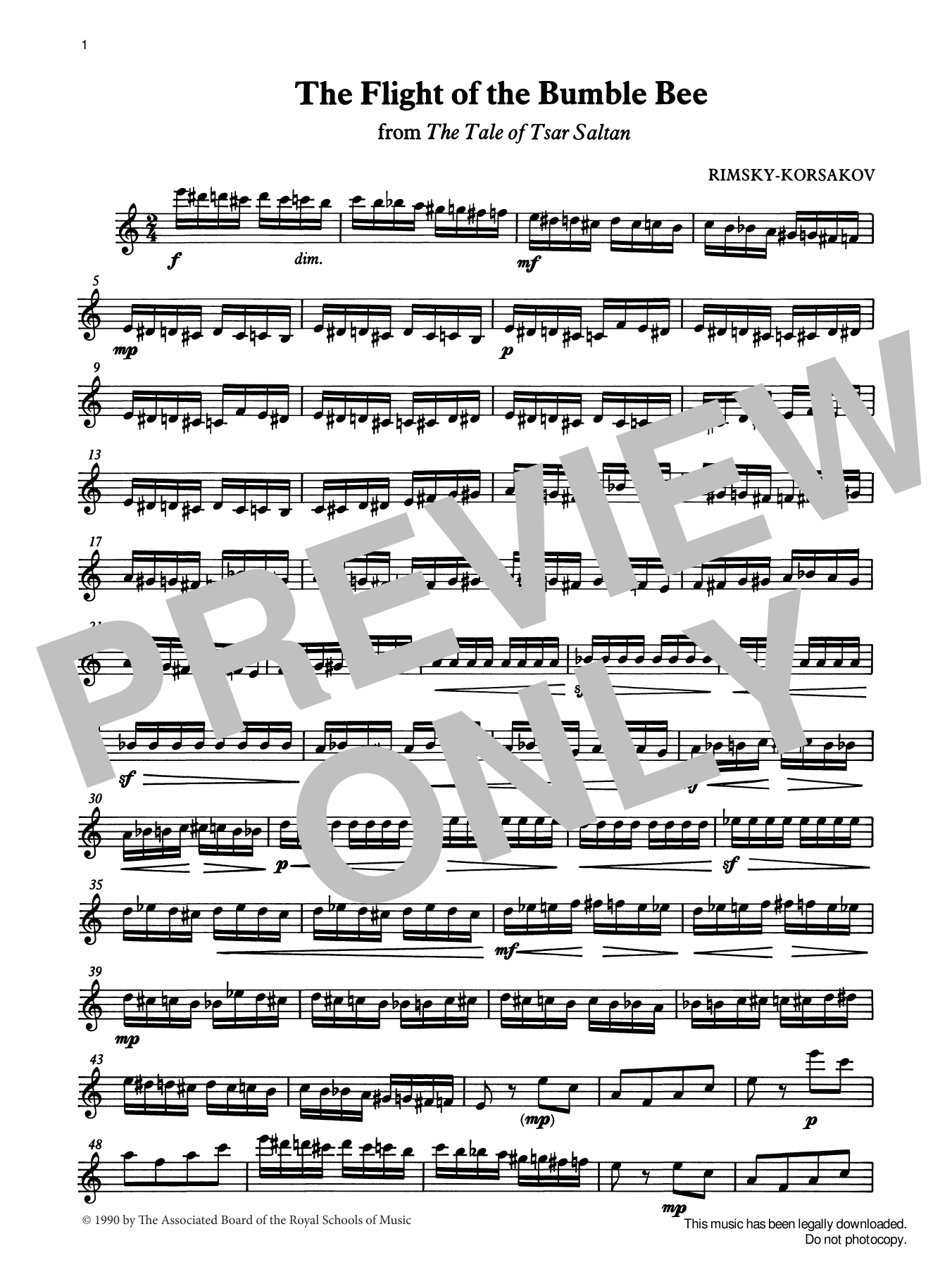 Product picture to:  The Flight of the Bumble Bee from Graded Music for Tuned Percussion, Book IV - Nikolai Rimsky-Korsakov