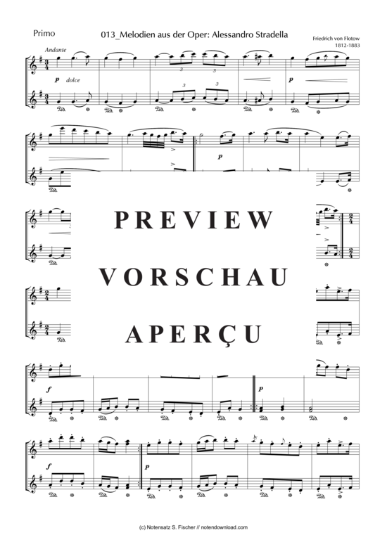 Product gallery: Page 7 of 8 Melodien aus d. Oper: Alessandro Stradella , , (piano four hands)