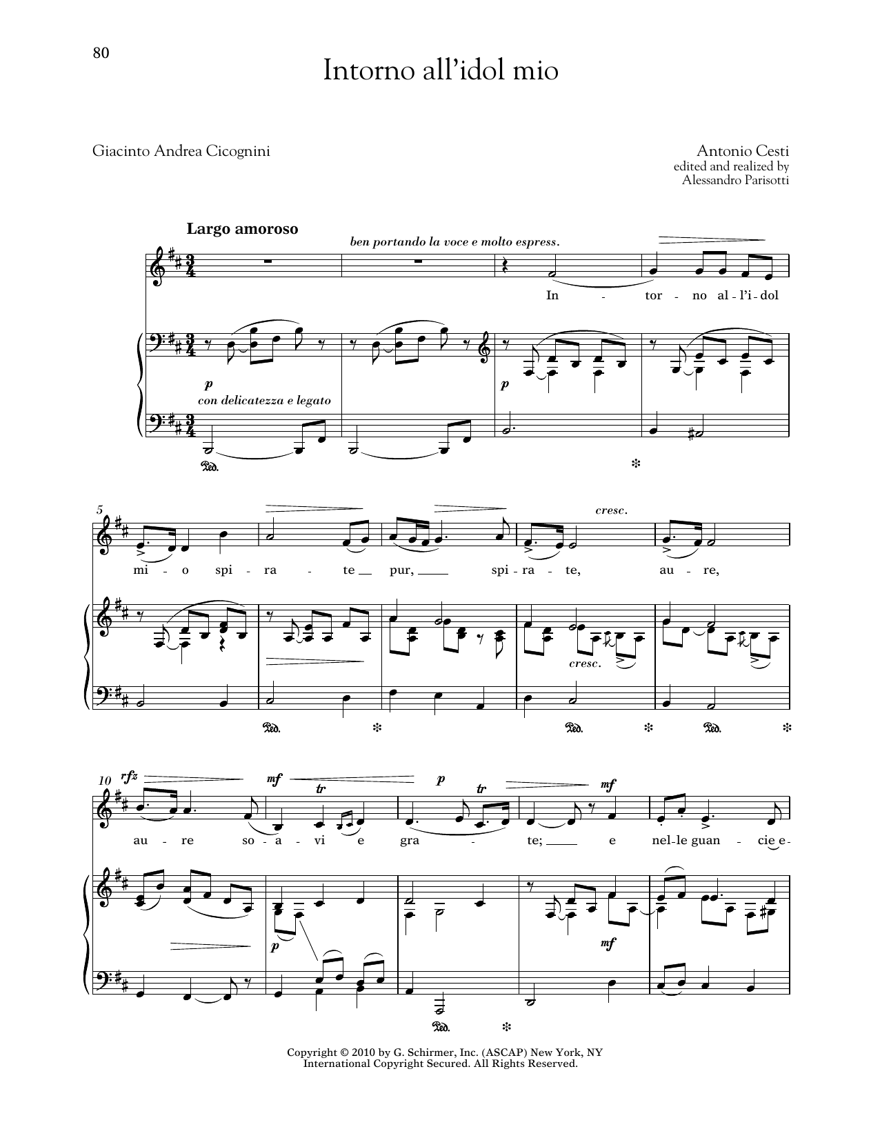 Produktbild zu: Intorno All'idol Mio (Low Voice)