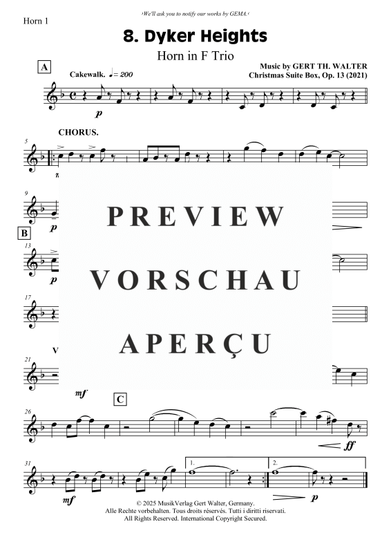 Produktgalerie: Seite 4 von 6 Dyker Heights, , (Horn Trio)