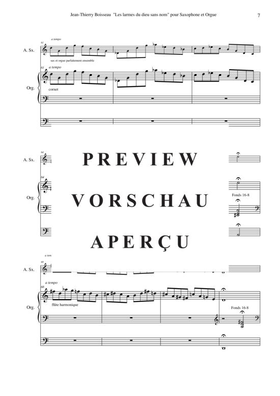 Product gallery: Page 8 of 17 Les Larmes de Dieu Sans Nom , Paul Wehage, (alto saxophone + organ)