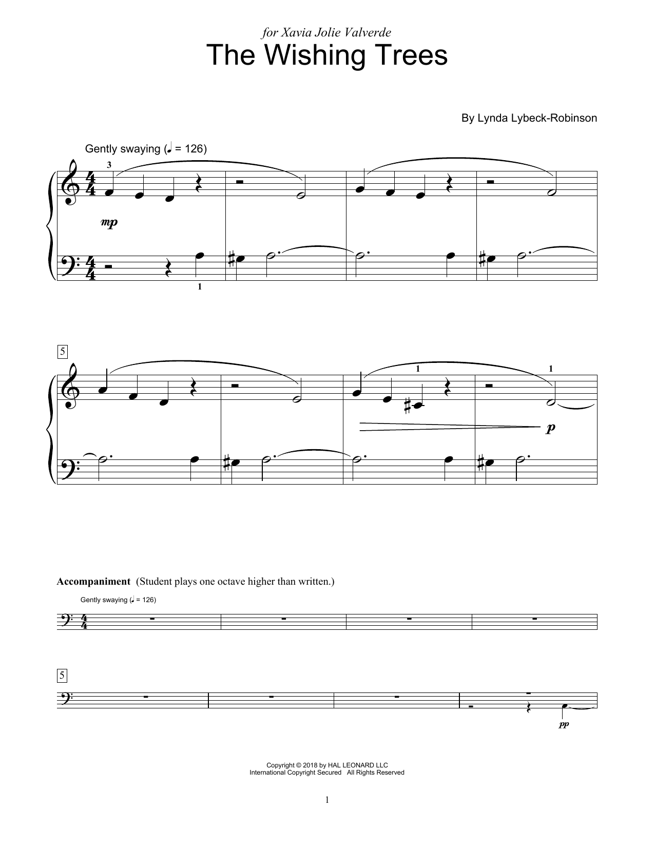 Produktgalerie: Seite 1 von 1 The Wishing Trees, Lynda Lybeck-Robinson, Klavier