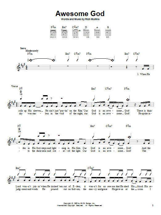 Product gallery: Page 1 of 1 Awesome God, Rich Mullins