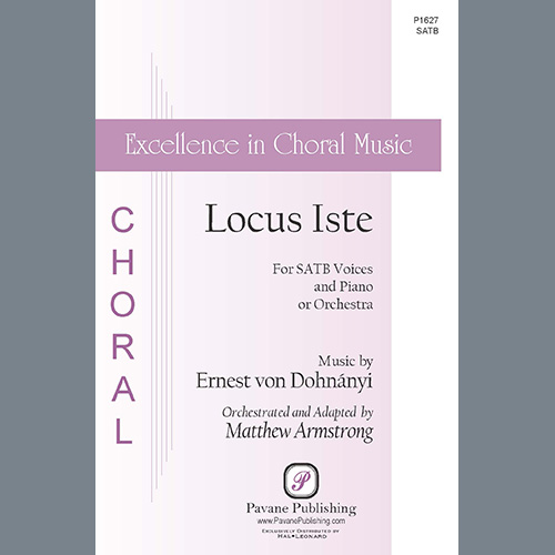 cover: Locus Iste (Blessed God) (Graduale #4, from Opus 3) (adapted by Matthew Armstrong), Ernest von Dohnányi, Chor