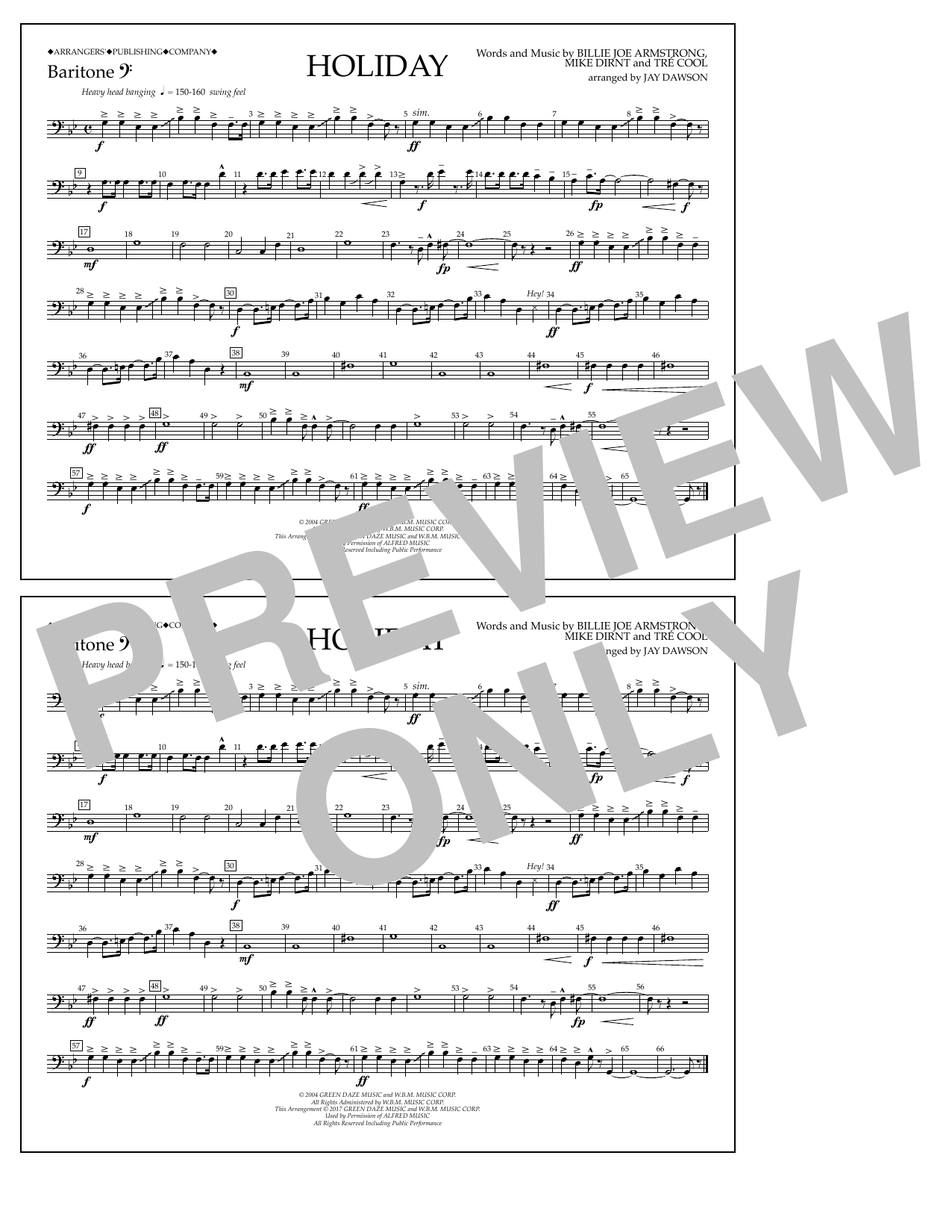 Product picture to: Holiday - Baritone B.C.