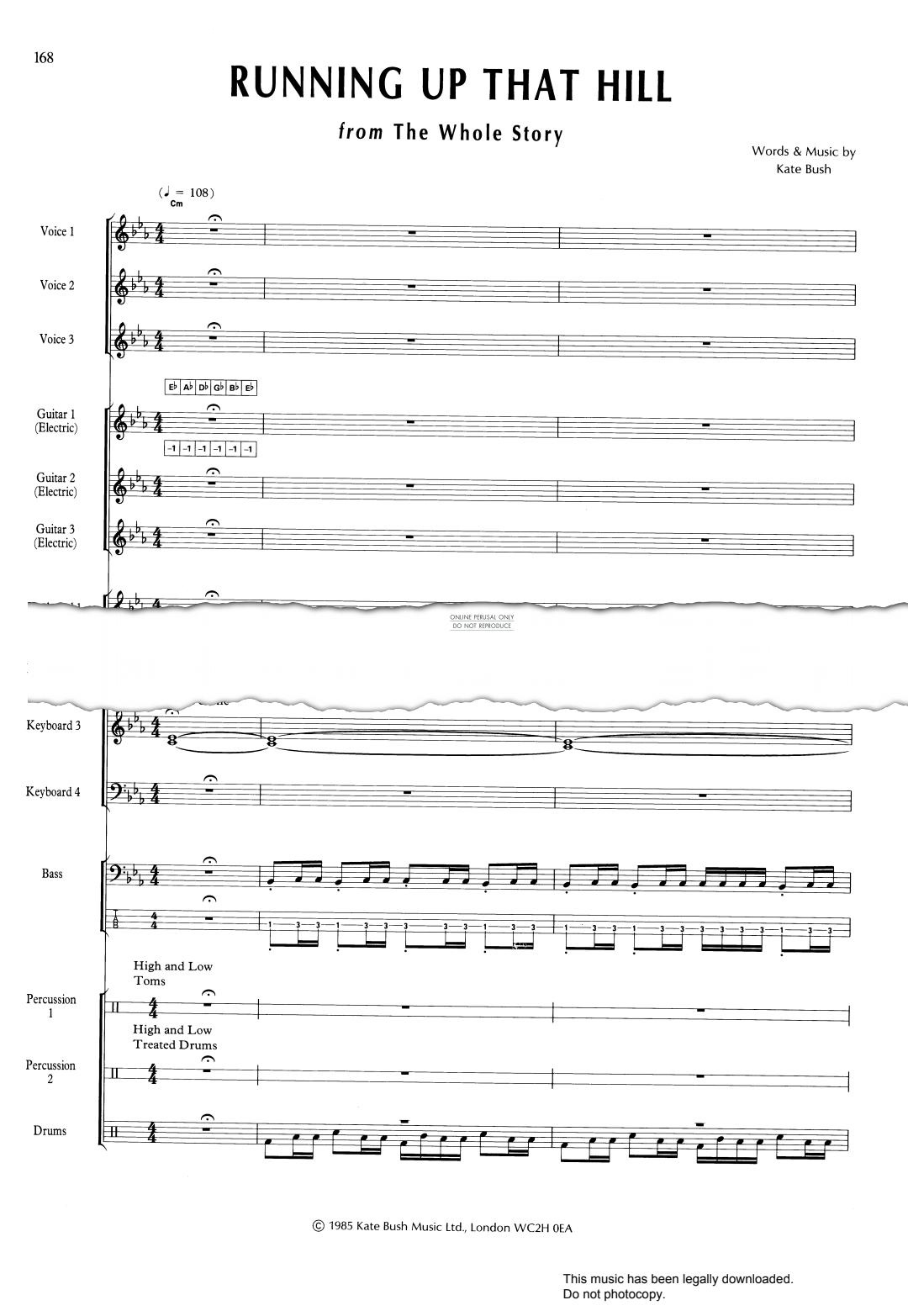 gallery: Running Up That Hill, Kate Bush, E-Bass, Gesang, Gitarre, Keyboard, Klavier, Percussion, Schlagzeug, Streichinstrumente