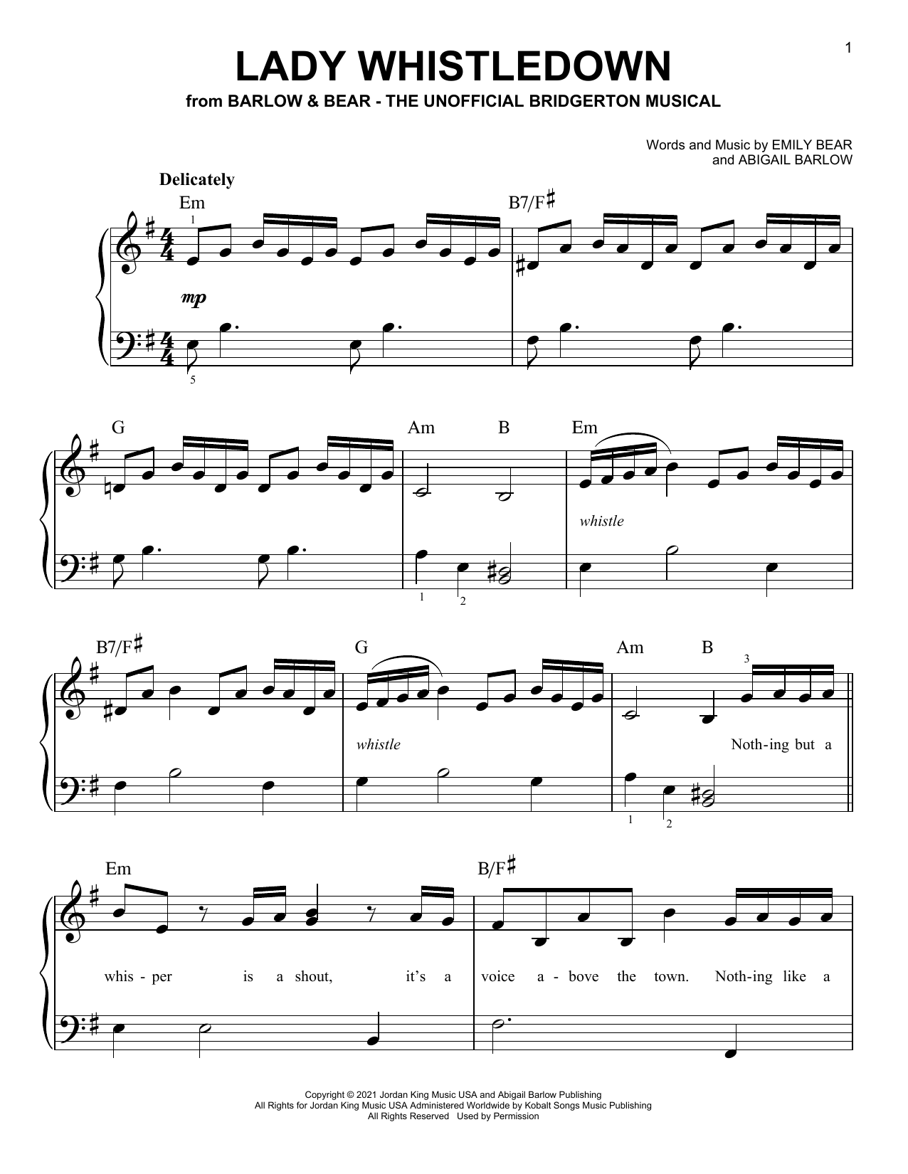 Produktbild zu: Lady Whistledown (from The Unofficial Bridgerton Musical)