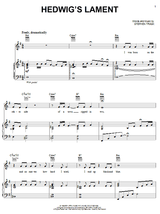 Produktbild zu: Hedwig's Lament