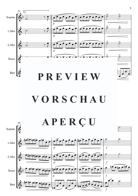 gallery: Somewhere Over The Rainbow, , Saxophone Quartet S/A A T B