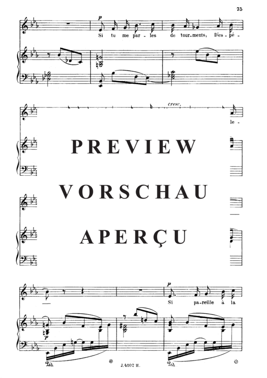 Product gallery: Page 3 of 4 Les présents Op.46 No.1, , Medium Voice and Piano