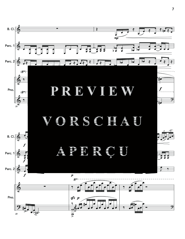 Produktgalerie: Seite 11 von 11 Angles of Repose, , (Trio Bass Klarinette, Percussion und Klavier)