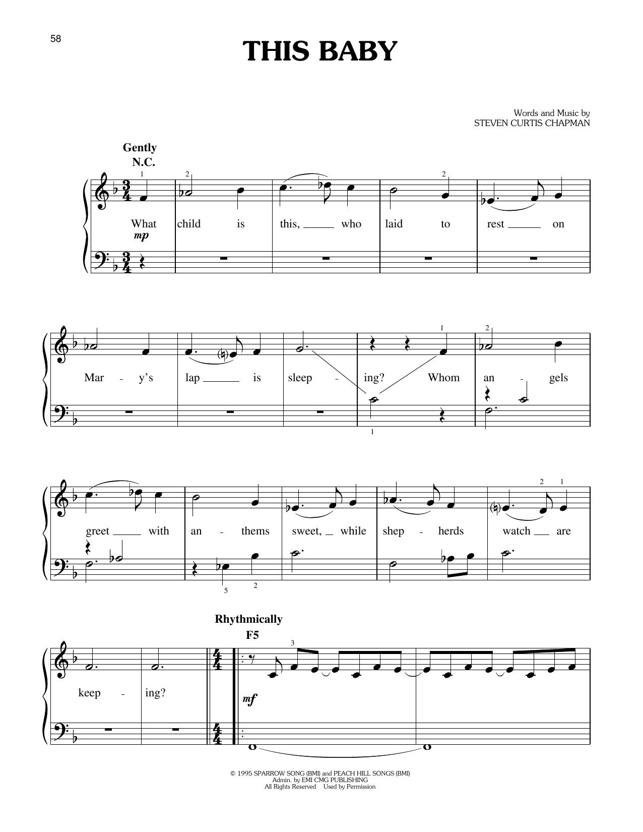 Produktgalerie: Seite 1 von 1 This Baby, Steven Curtis Chapman, Klavier