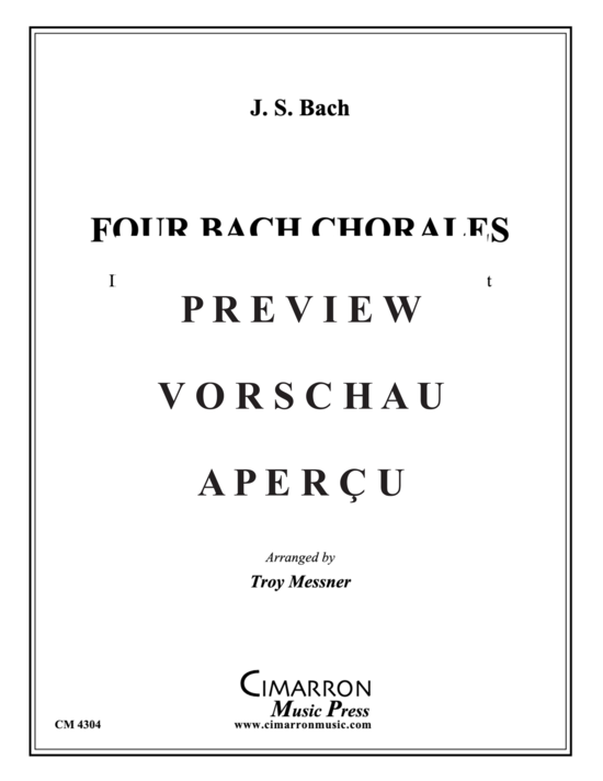 gallery: Four Bach Chorales , , (BlechbläserQuintett)