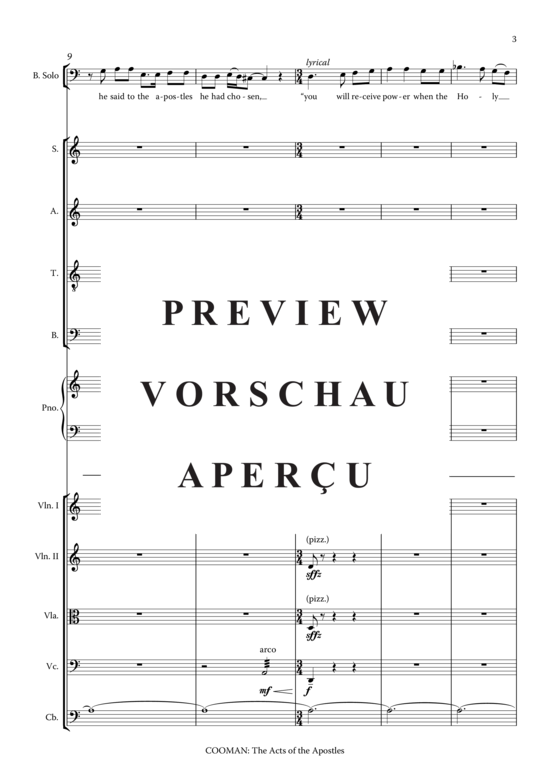 Product gallery: Page 12 of 21 The Acts of the Apostles , , (baritone, mixed choir, piano, organ + chamber orchestra)