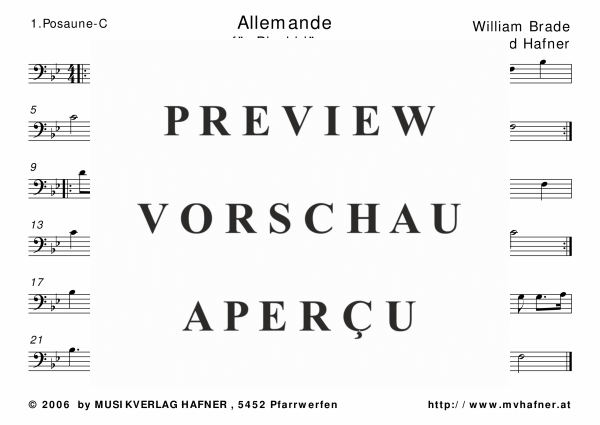 Produktgalerie: Seite 11 von 11 Allemande, , (Blechbläser Quintett)