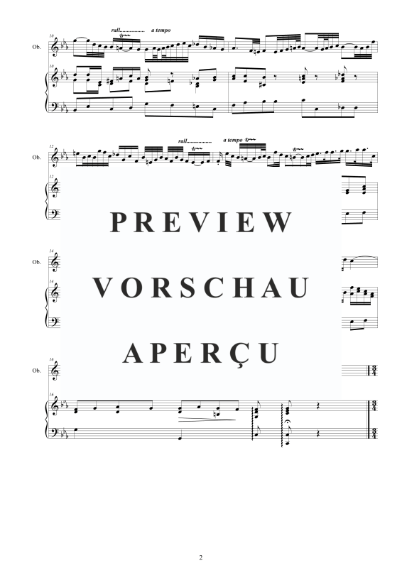 Produktgalerie: Seite 3 von 11 Oboensonate c-Moll, , Oboe und Cembalo