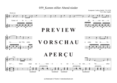 Product gallery: Page 2 of 3 Komm stiller Abend nieder , , (guitar + vocals)