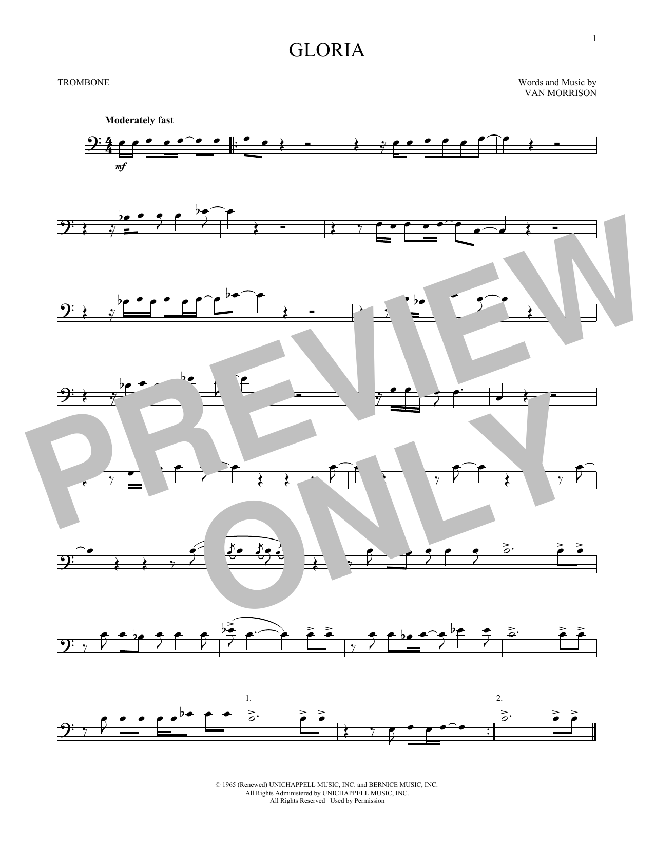 Product gallery: Page 1 of 1 Gloria, Van Morrison