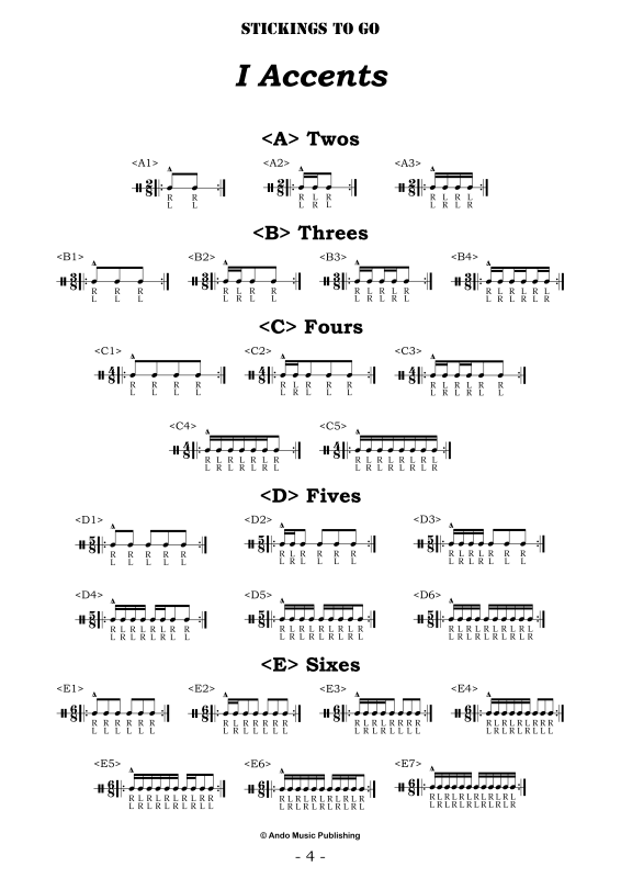 gallery: Stickings to go - Warm-up for Drums, , Percussion