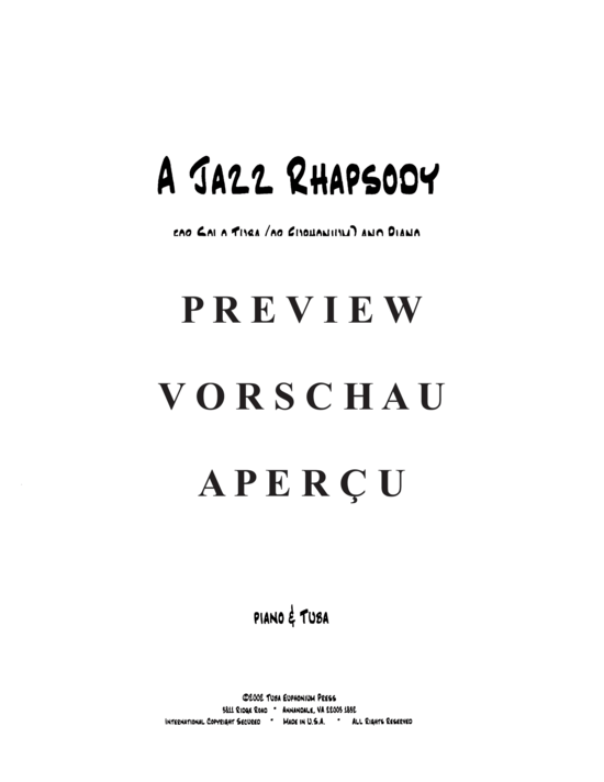 gallery: A Jazz Rhapsody , , (Euphonium/Tuba + Klavier)