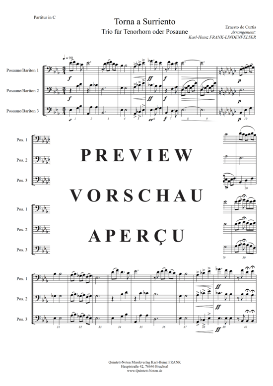 gallery: Torna a surriento , , (Tenorhorn/Posaunen/Horn Trio)