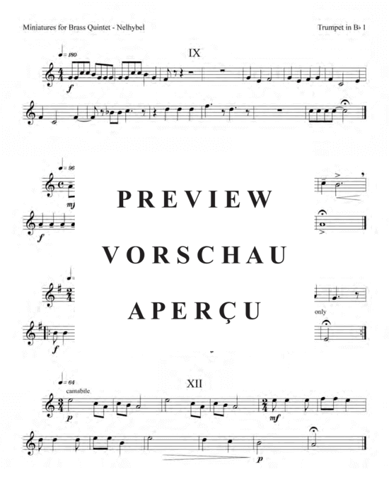 Produktgalerie: Seite 17 von 21 12 Miniatures , , (Blechbläser Quintett)