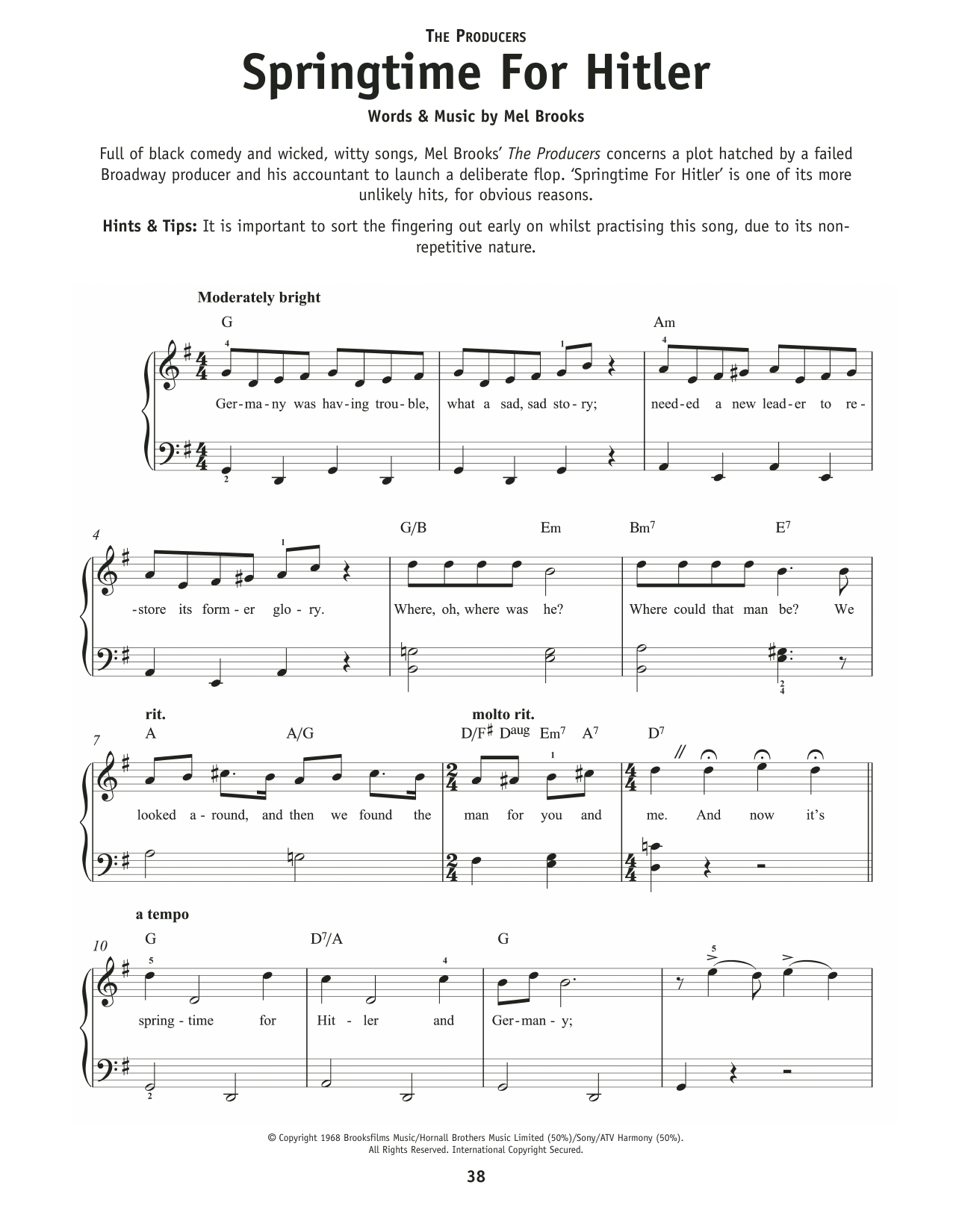 Produktbild zu: Springtime For Hitler (from The Producers)