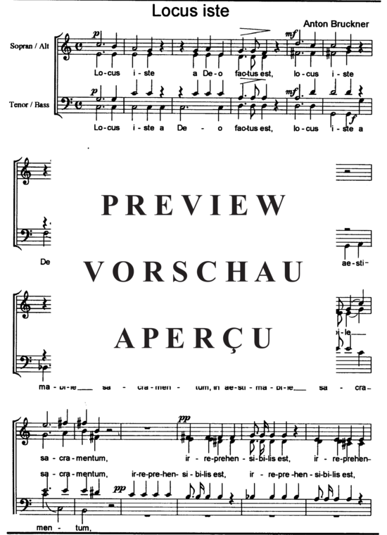 gallery: Locus iste , , (Gemischter Chor)
