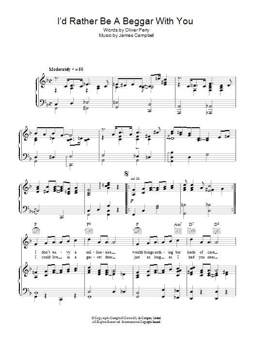Product gallery: Page 1 of 1 I'd Rather Be A Beggar With You, Ray Noble