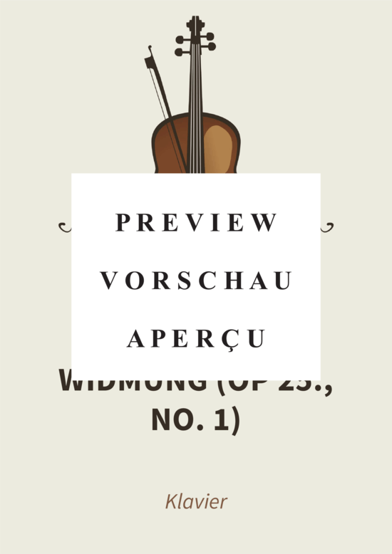 Product gallery: Page 2 of 7 Widmung (Op 25., No. 1) , , Piano Solo