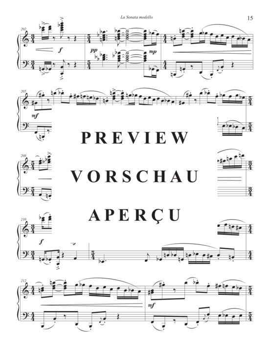 gallery: La Sonata modello , , Klavier Solo