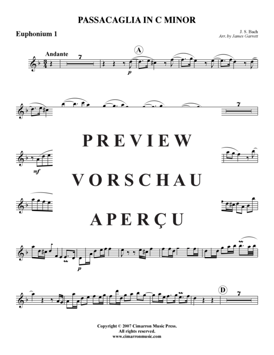 Product gallery: Page 16 of 21 Passacaglia in C-Moll , , (Tuba-Ensemble: Baritone/Pos+Tuba)