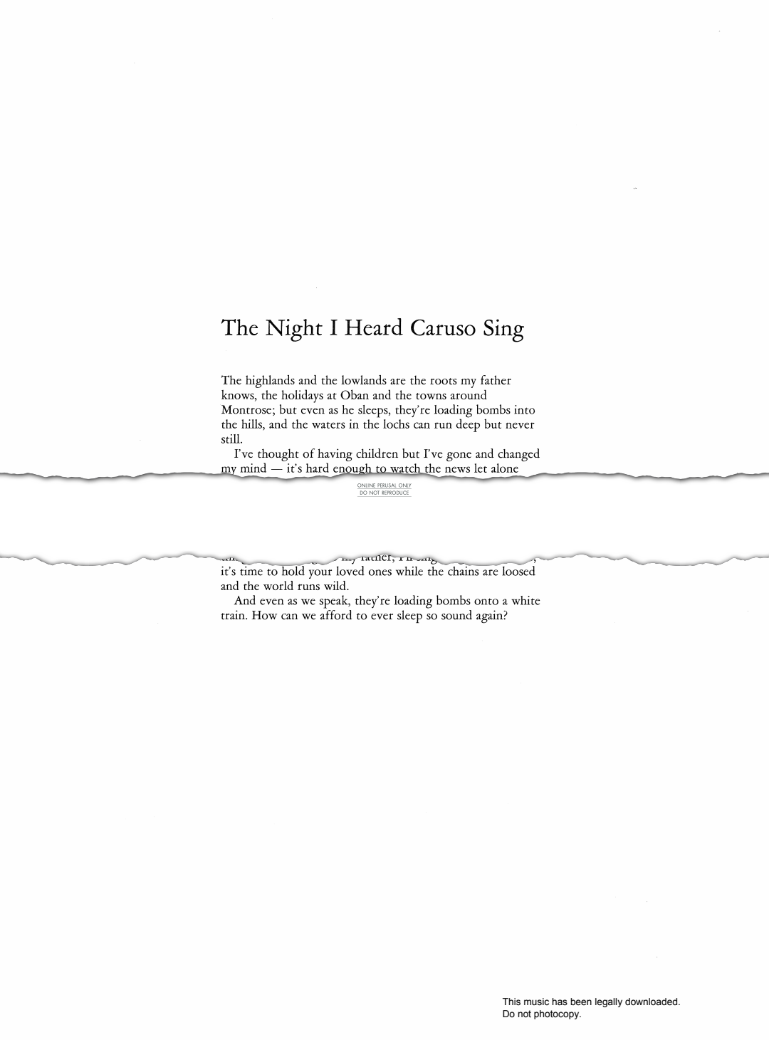 Product picture to: The Night I Heard Caruso Sing