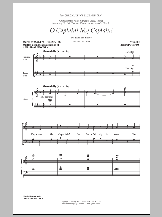 Product picture to: O Captain! My Captain!