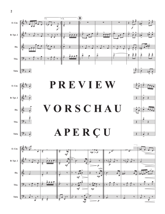 Produktgalerie: Seite 4 von 12 Summer Festival Polka , , (Blechbläserquintett)