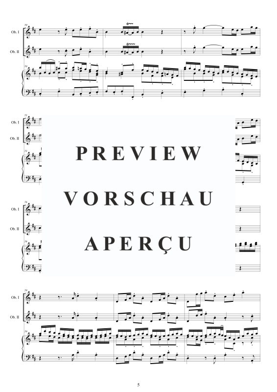 Product gallery: Page 6 of 11 Oboe Concerto No.12 in D-Dur Op.9, , 2 Oboes and Harpsichord