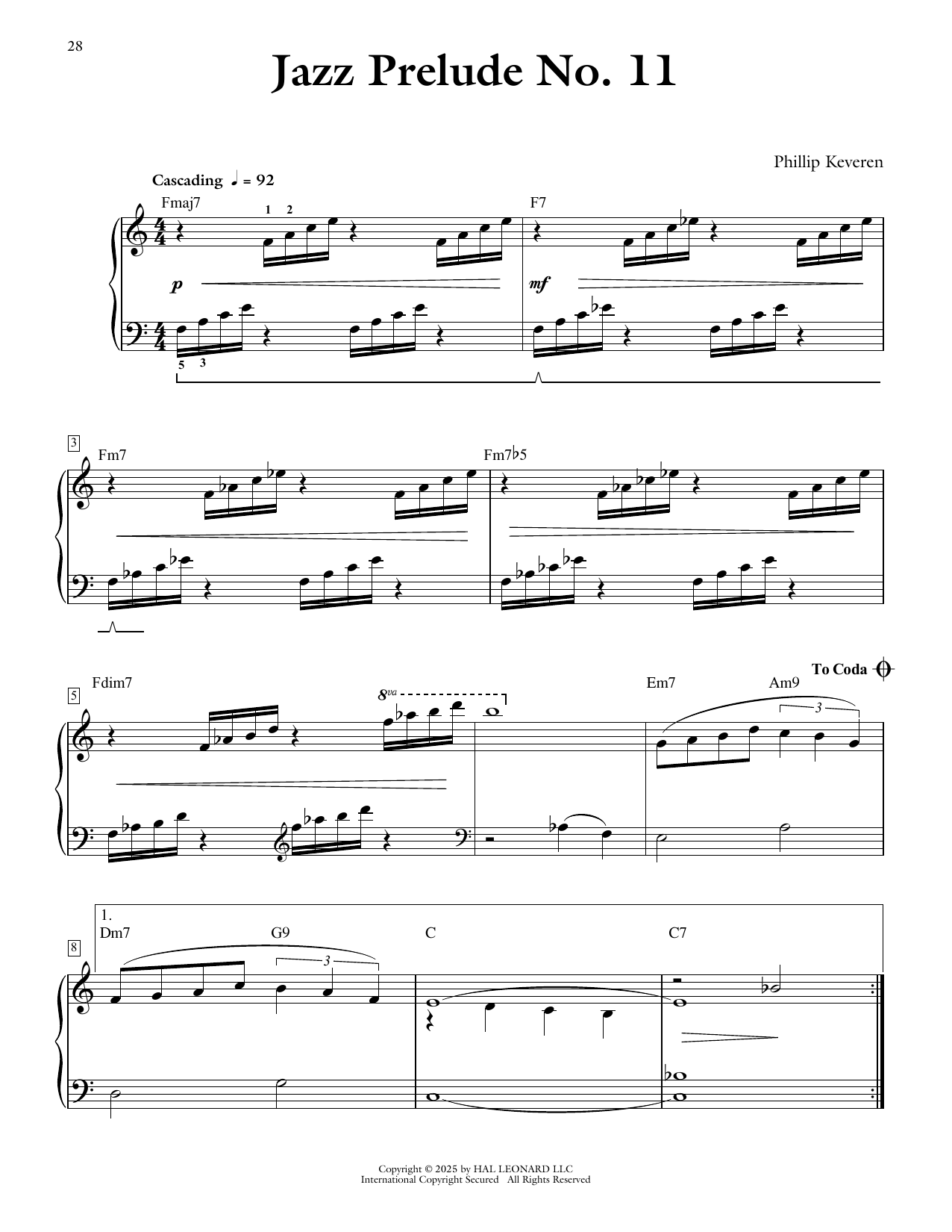 Produktgalerie: Seite 1 von 1 Jazz Prelude No. 11, Phillip Keveren, Klavier