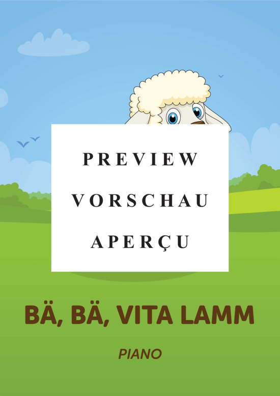 gallery: Bä, bä, vita lamm , , (Klavier Solo)