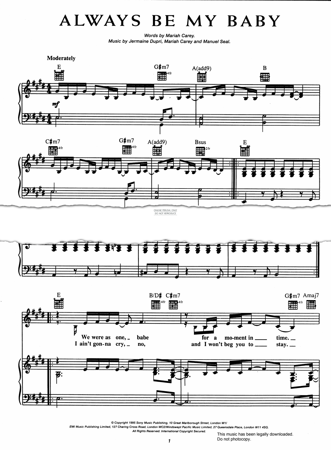 Produktbild zu: Always Be My Baby