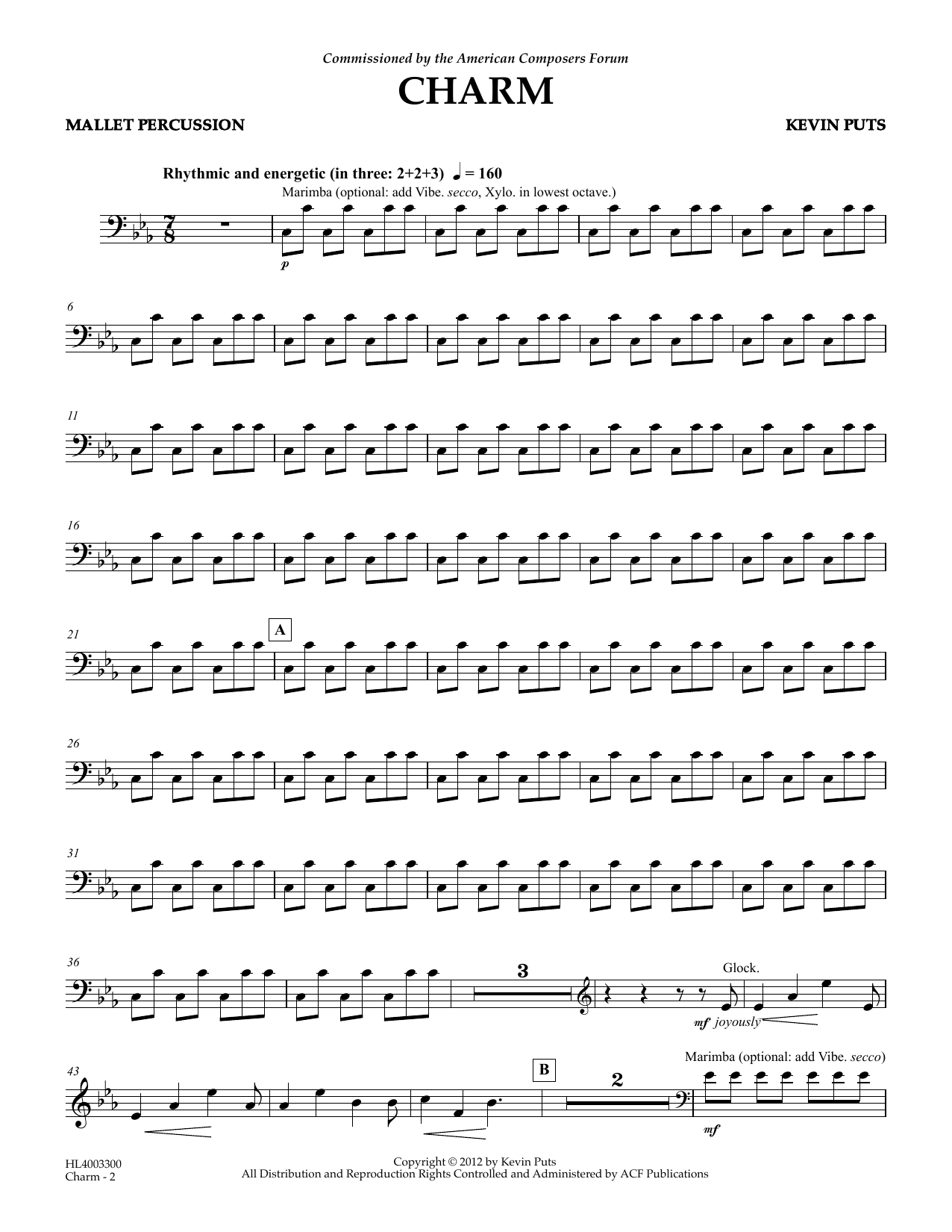Produktgalerie: Seite 1 von 1 Charm - Mallet Percussion, Kevin Puts, Ensemble