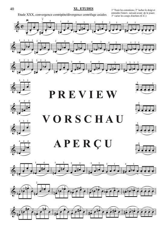gallery: 40 Études for Violin , , (Geige Solo)