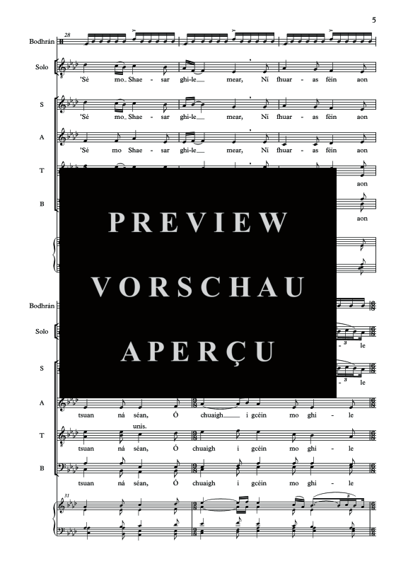 Produktgalerie: Seite 7 von 11 Mo Ghile Mear, , Tenor Solo, Gemischter Chor und Klavier