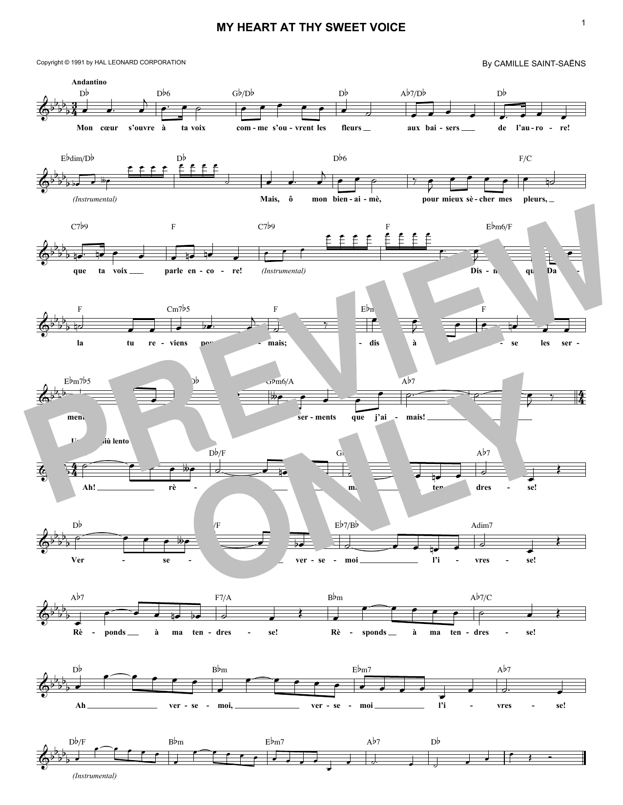 Produktbild zu: My Heart At Thy Sweet Voice