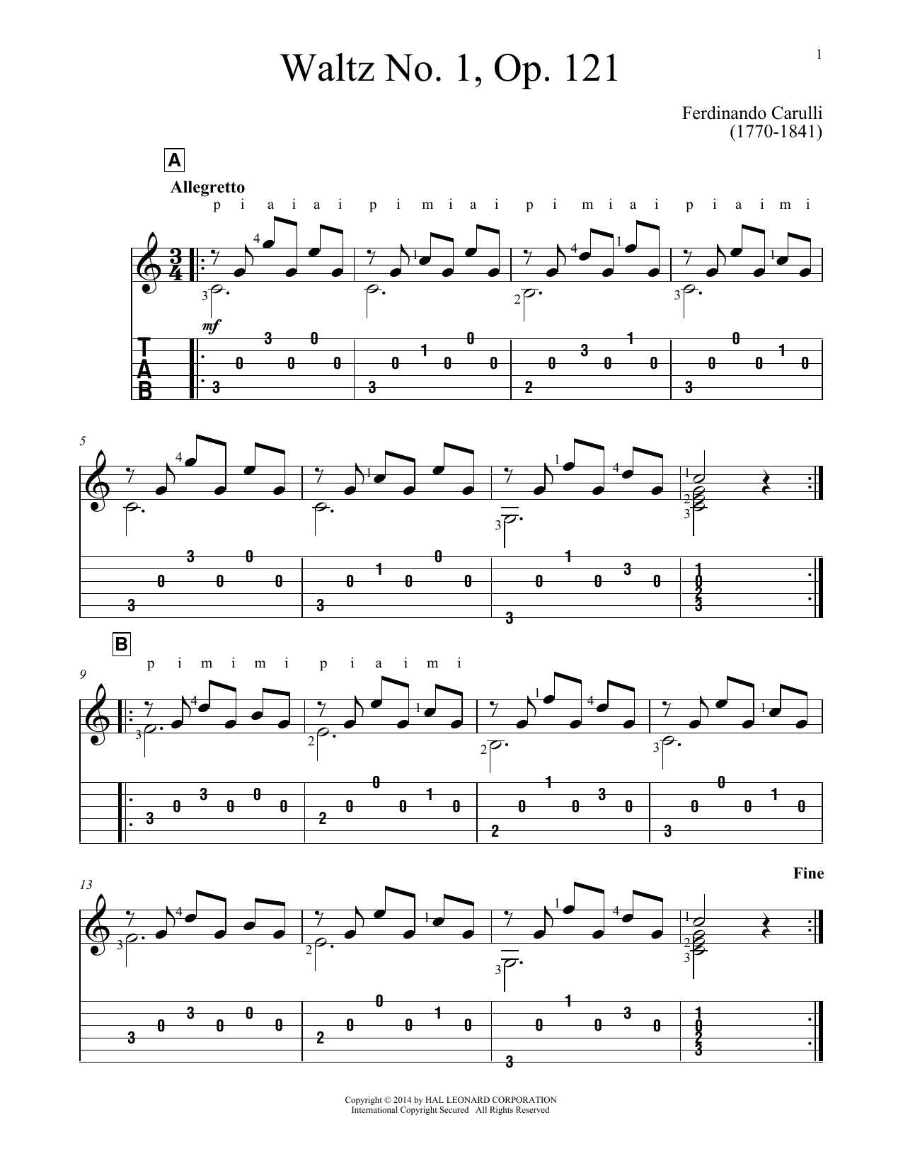Produktbild zu: Waltz No. 1
