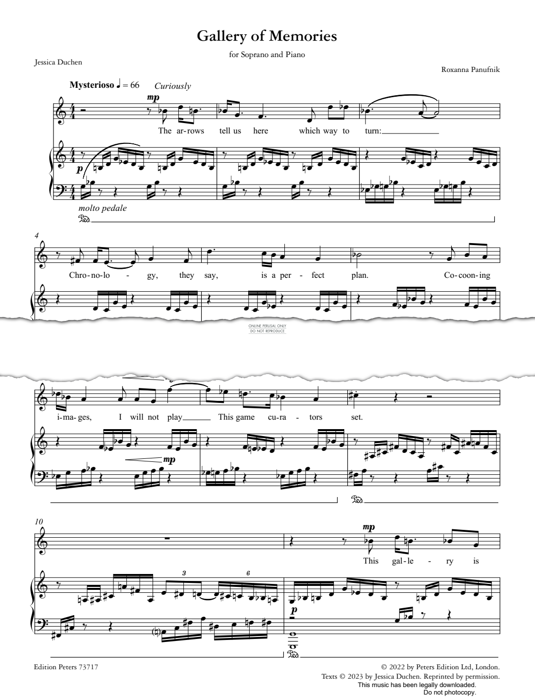 Produktgalerie: Seite 1 von 1 Gallery Of Memories, Roxanna Panufnik, Gesang, Klavier