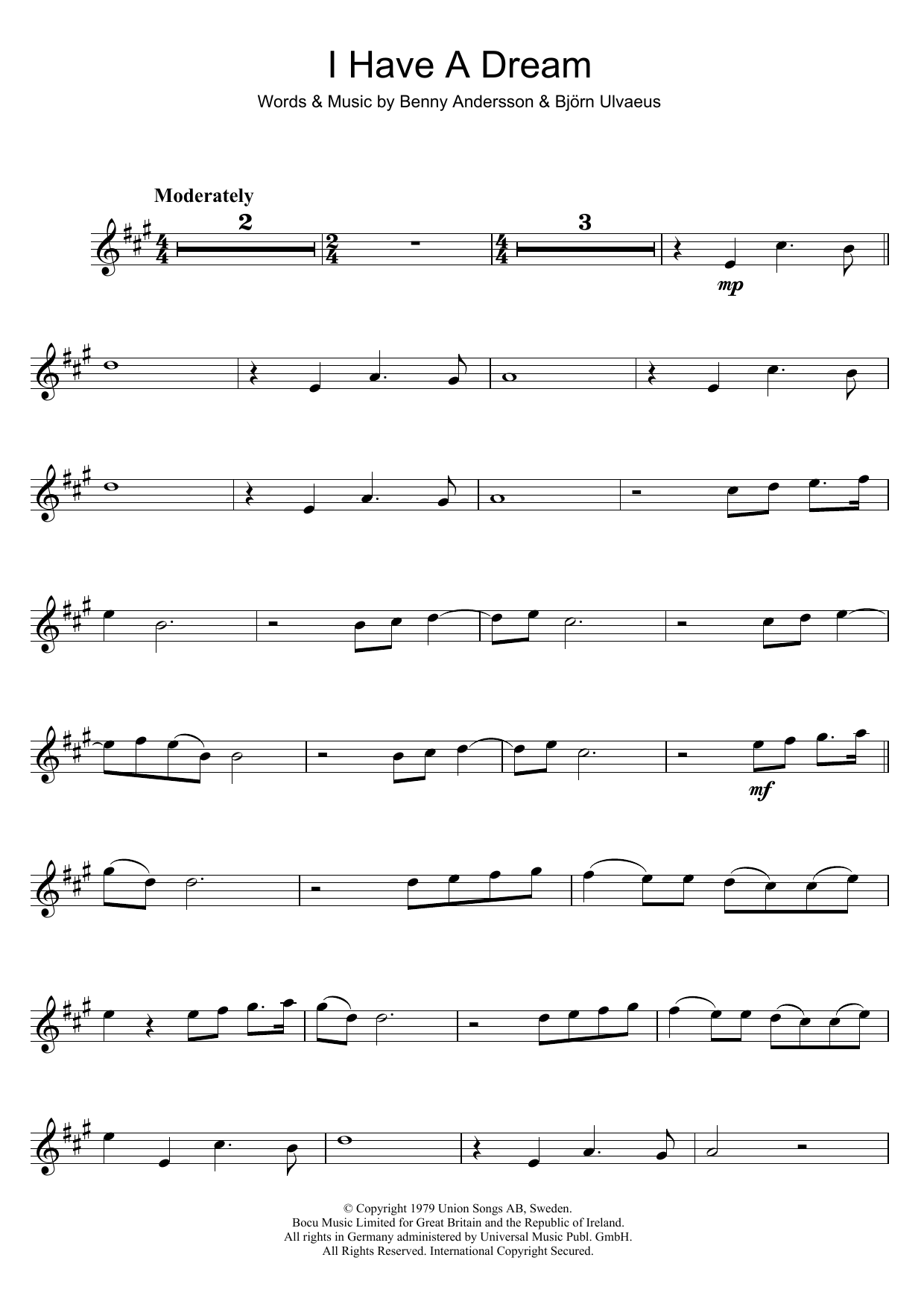 Produktgalerie: Seite 1 von 1 I Have A Dream, ABBA, Trompete