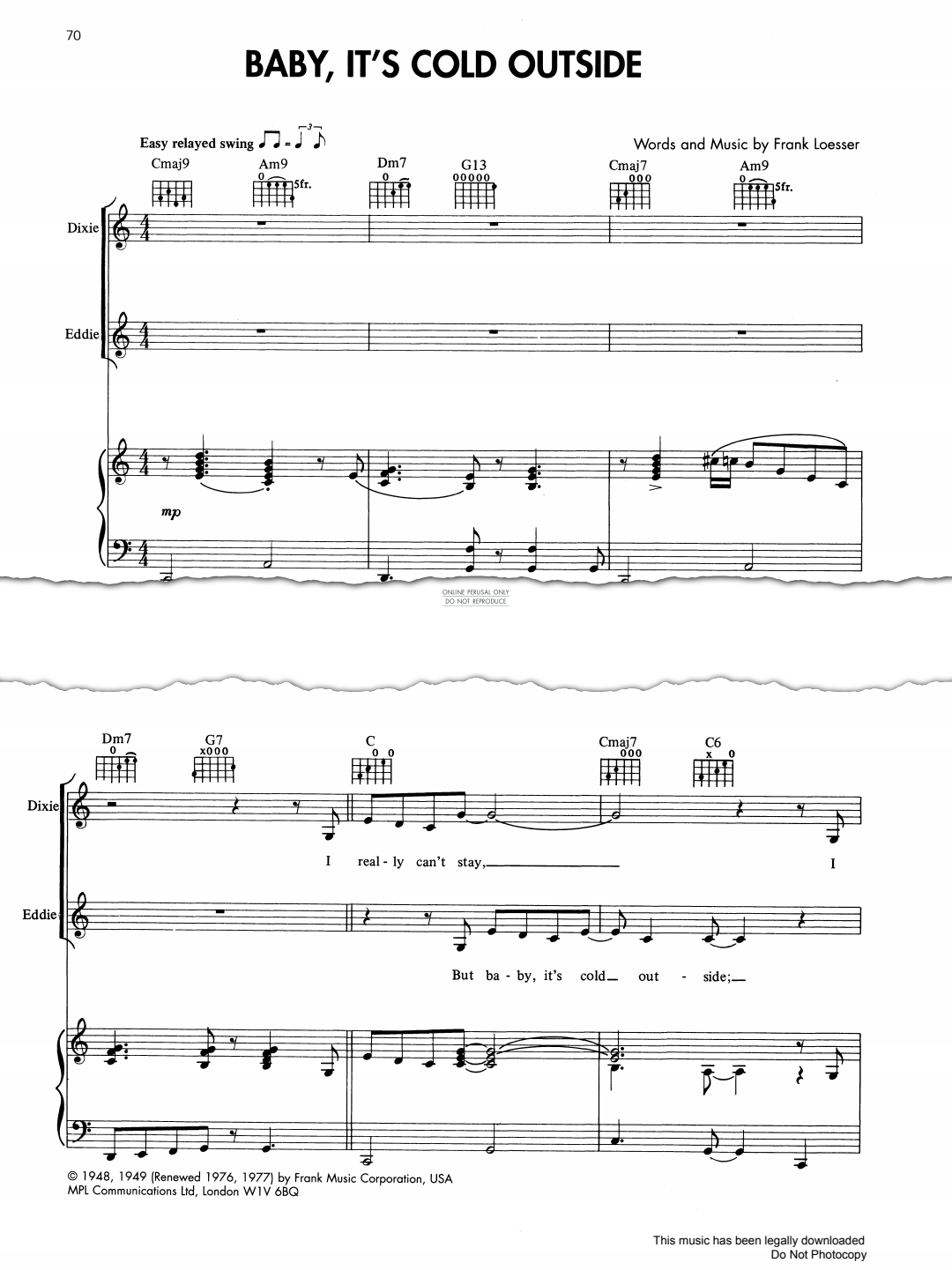 Produktgalerie: Seite 1 von 1 Baby, It's Cold Outside, Tom Jones, Gesang, Gitarre, Klavier
