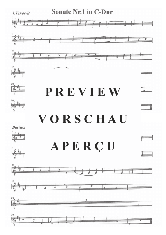 Product gallery: Page 9 of 11 Sonate Nr.1 in C-Dur, , (Brass Ensemble)
