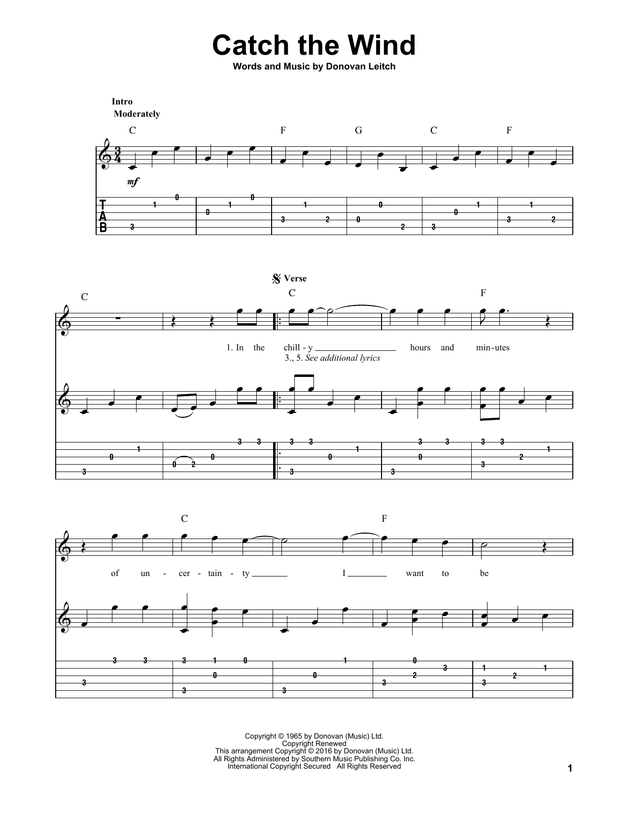 Produktbild zu: Catch The Wind